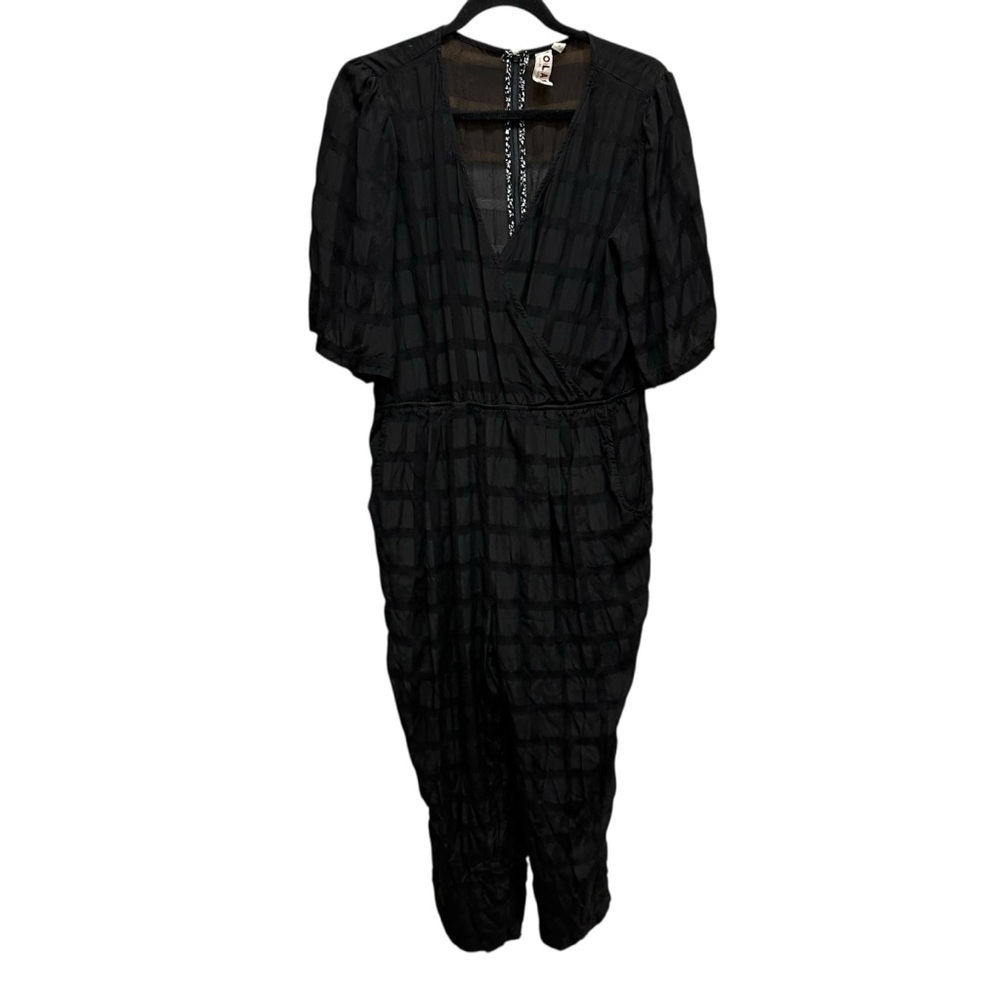 ANTHROPOLOGIE Dolan Left Coast Maia Surplice Jumpsuit M Missing Belt - Picture 1 of 10